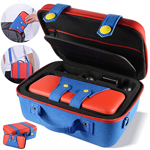 Carrying Storage Case Compatible with Nintendo Switch System,Cute and Deluxe,Protective Hard Shell Carry Bag for Nintendo Switch Console and Accessories
