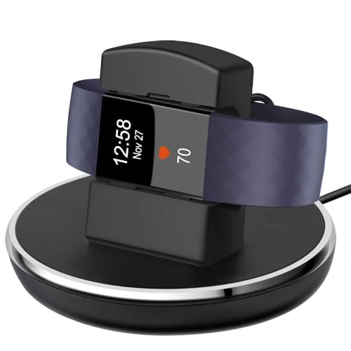 EPULY for Charge 3 Charger with Watch Bands, Charging Stand Dock with 3 ft Fast Charging Cable for Charge 3