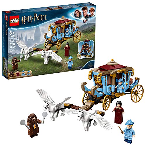 Book Cover LEGO Harry Potter and The Goblet of Fire Beauxbatonsâ€™ Carriage: Arrival at Hogwarts 75958 Building Kit, New 2019 (430 Pieces)