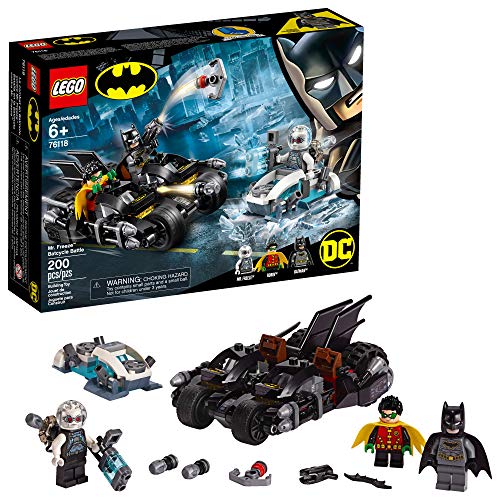 LEGO DC Batman Mr. Freeze Batcycle Battle 76118 Building Kit, New 2019 (200 Pieces)