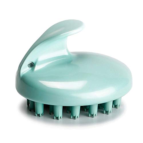 Nipoo Hair Scalp Massager Brush - Soft Shampoo Brush for Women, Men, Kids - Massage Scalp - Olive Green(3.5 inches)
