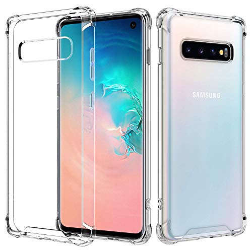 RKINC Case forÂ Samsung Galaxy S10, Reinforced Corners Soft Cushion TPU Bumper + Hybrid Crystal Clear Rugged Hard Transparent Cover forÂ Samsung Galaxy S10