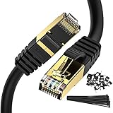 Cat 8 Ethernet Cable, Zosion 2 Pack 6.5 ft High Speed 40Gbps 2000Mhz Internet Patch Cable Cord, Heavy Duty 26AWG Shielded Cat8 LAN Network Cable with RJ45 Connector for Router, Modem, PC, Gaming, Xbox