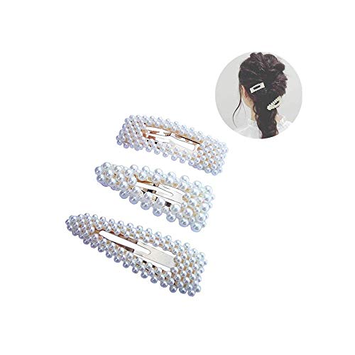 Hair Clips Barrettes Pins Decorative Wedding Bridal Artificial Pearl Hairpins Handmade Bridesmaid Hair Accessories for Women Ladies Girls