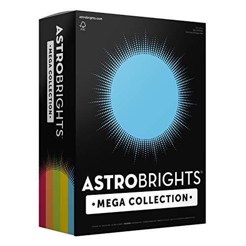 Book Cover Astrobrights Mega Collection 320 Sheets, 65 lb/176 gsm,