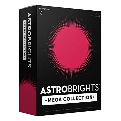 Astrobrights Mega Collection, Colored Cardstock, Bright Red, 320 Sheets, 65 lb/176 gsm, 8.5" x 11" - MORE SHEETS! (91627)