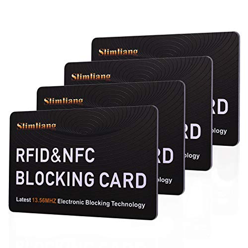 RFID Blocking Card, Fuss-Free Protection Entire Wallet & Purse Shield, Contactless NFC Bank Debit Credit Card Protector Blocker(White)