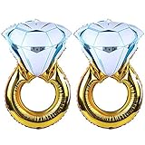 Tellpet Bachelorette Party Decorations Engagement Party Decorations, Diamond Ring Balloon, 2 pieces