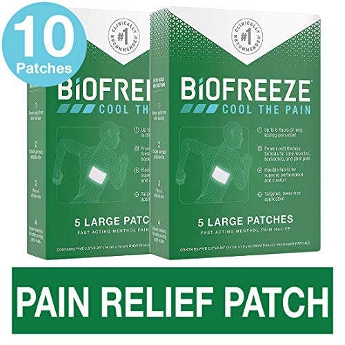Biofreeze Pain Relief Patch, Large, 10 Patches