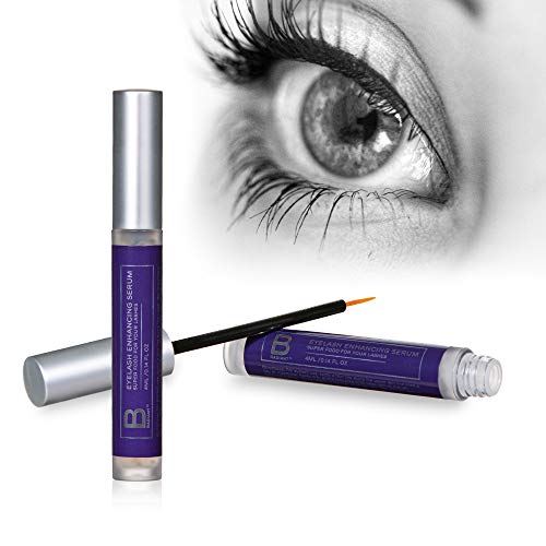 Eyelash Growth Serum By B Radiant - Rapid Lash and Brow Treatment Enhancer, Grow Longer and Fuller Lashes and Eyebrows - Made in USA