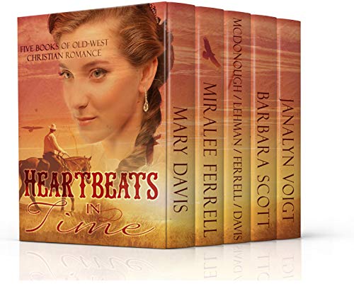 Book Cover Heartbeats in Time: Five Novels of Old West Christian Romance
