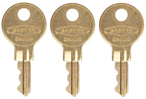 Bobrick 33043 Cat 74 Key for Towel Dispensers, Metal Key, 3 Pack