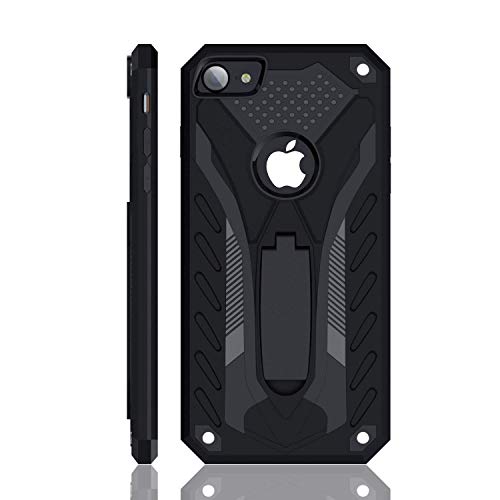 Book Cover iPhone 7 Case | iPhone 8 Case | Military Grade | 12ft. Drop Tested Protective Case | Kickstand | Wireless Charging | Compatible with Apple iPhone 7 / iPhone 8 - Black
