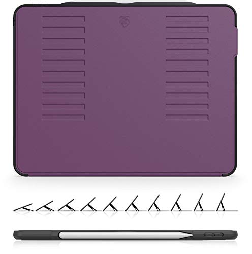 Book Cover The Muse Case - 2018 iPad Pro 12.9 inch 3rd Gen (Old Model) - Very Protective But Thin + Convenient Magnetic Stand + Sleep/Wake Cover by ZUGU CASE (Purple) (Model #â€™s A1876, A2014, A1895, A1983)
