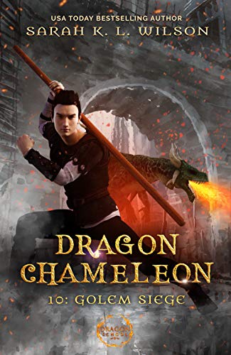 Book Cover Dragon Chameleon: Golem Siege