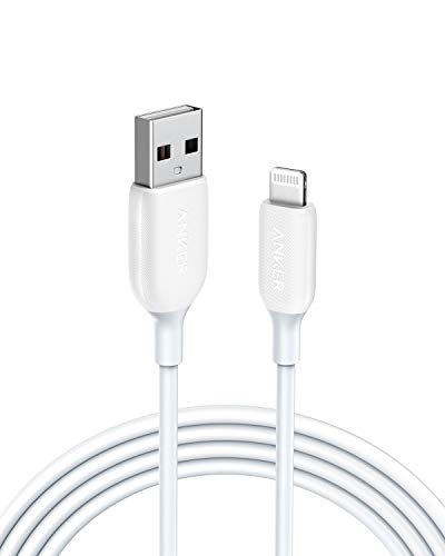 Book Cover Anker Powerline III Lightning Cable 3ft, MFi Certified for iPhone 11 Pro Max, 11 Pro, X, Xs, Xr, Xs Max, 8, 8 Plus, 7, 7 Plus, 6, 6 Plus and More, Ultra Durable (White)