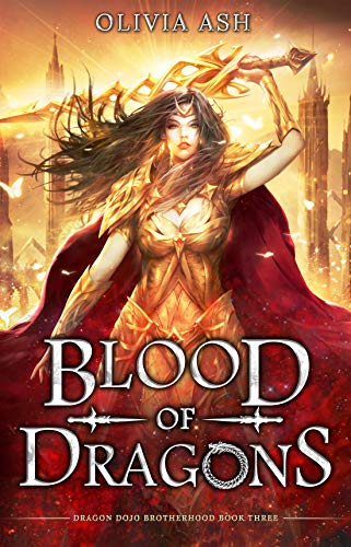 Book Cover Blood of Dragons: a dragon fantasy reverse harem romance (Dragon Dojo Brotherhood Book 3)