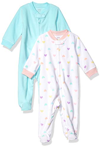 Amazon Essentials Unisex Baby 2-Pack Microfleece Sleep and Play