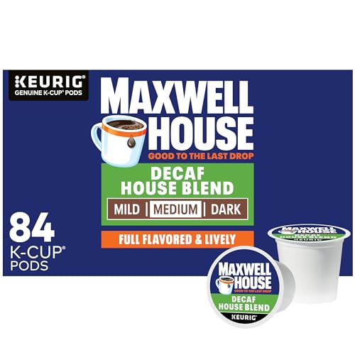 Maxwell House Decaf House Blend Keurig K Cup Coffee Pods (84 Count)
