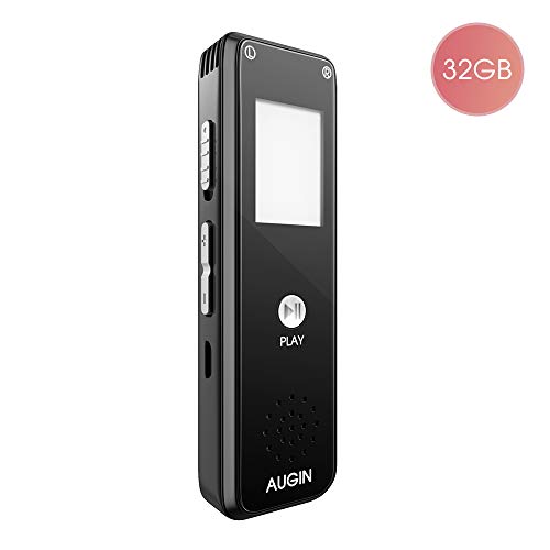 Book Cover Digital Voice Activated Recorder Hours Capacity for Lectures/Meetings/Class, Stereo HD-Audio Recording Device with Dual Microphone Supports 32GB TF Card Expansion,MP3,USB