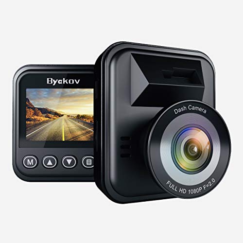 Book Cover Byakov Upgraded Dash Cam 2 Inch LCD Screen 1080P Full HD Dash Camera for Cars with G-Sensor, WDR, Loop Recording, 170Â°Wide Angle, Night Vision, Motion Detection, Support 128GB Max