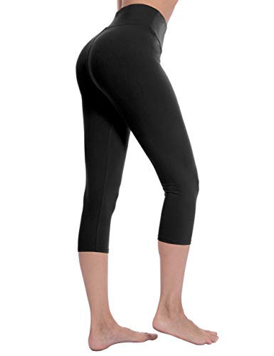 Natural Feelings Ultra Soft Capri Leggings for Women with High Waist, Tummy Control Stretch Slim Tights