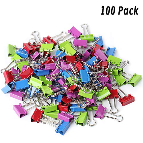 Book Cover Mr. Pen- Binder Clips, Small Binder Clips, Pack of 100 Clips, Binder Clips Small, Paper Clips, Office Supplies, Colored Binder Clips, Paper Clamps, Office Clips, Mini Clips, Clips for Paper
