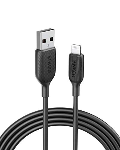 Anker Powerline III Lightning Cable 3Foot, MFi Certified for iPhone 11,X, Xs, Xr, Xs Max, 8, 8 Plus, 7, 7 Plus, 6, 6 Plus and More, Ultra Durable (Black)