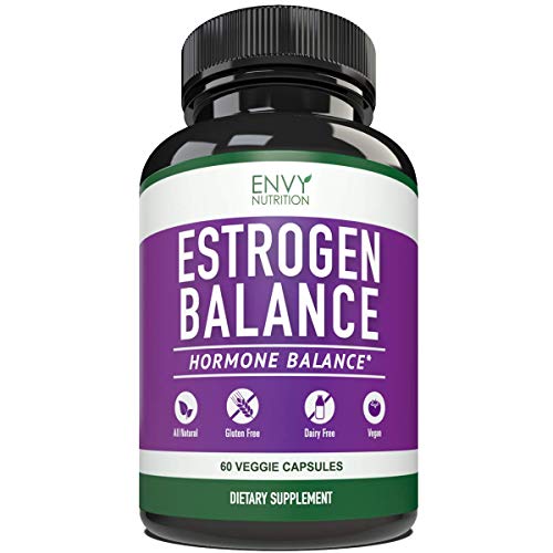 Estrogen Balance with DIM for Women - Menopause Relief, Estrogen Blocker and Hormonal Acne Treatment: Plus BioPerine 5mg, 60 Day Supply