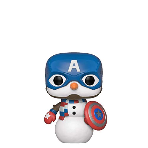 Book Cover Funko Pop! Marvel: Holiday - Captain America Snowman Vinyl Figure
