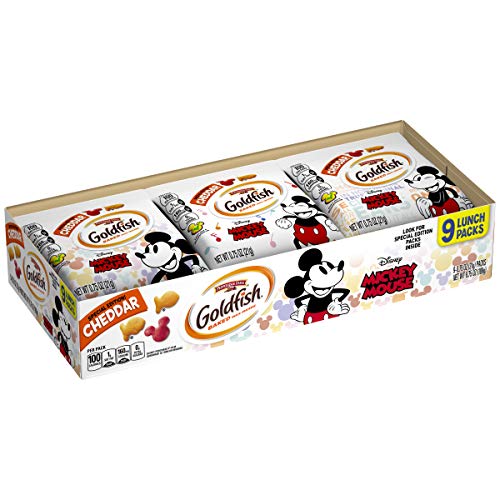 Book Cover Pepperidge Farm Goldfish Special Edition Crackers with Disney's Mickey Mouse, 9-Count Tray, 0.75 Ounce