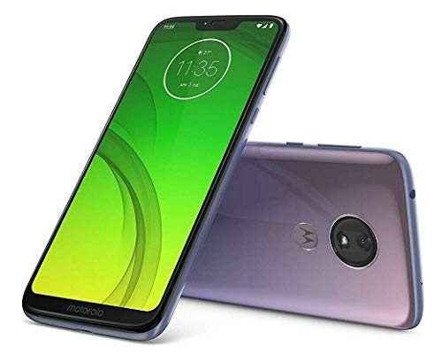Motorola Moto G7 Power (64GB, 4GB RAM) Dual SIM 6.2" 4G LTE (GSM Only) Factory Unlocked Smartphone International Model XT1955-2 No Warranty (Violet)