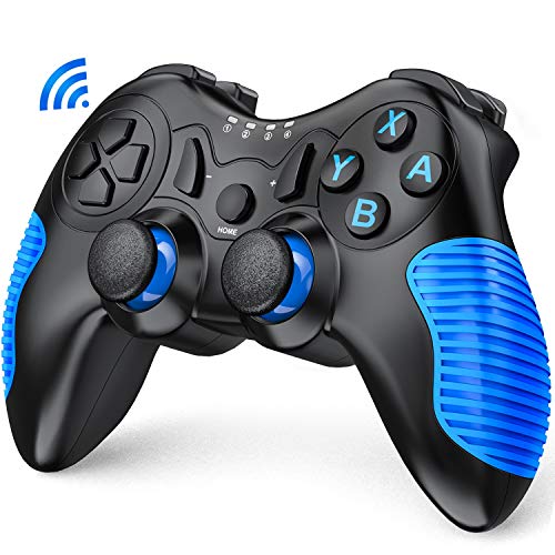 BEBONBOOL Wireless Controller for Nintendo Switch Remote Pro Controller Gamepad with Bluetooth - Blue Nonslip