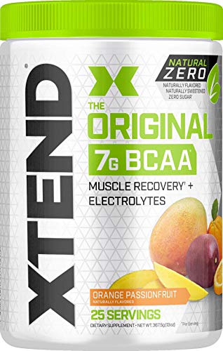 Book Cover XTEND Natural Zero BCAA Powder Orange Passionfruit | Free of Artificial Sweeteners, Flavors, and Chemical Dyes | Post Workout Drink with Amino Acids | 7g BCAAs for Men & Women | 25 Servings