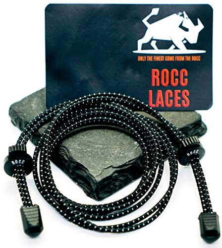 ROCC LACES [Elastic No Tie Shoelaces], Elastic Lace, Elastic No Tie Shoe Laces, Elastic Shoelace, No Tie, No Tie Shoelaces, Shoe Laces for Sneakers, Shoelaces No Tie