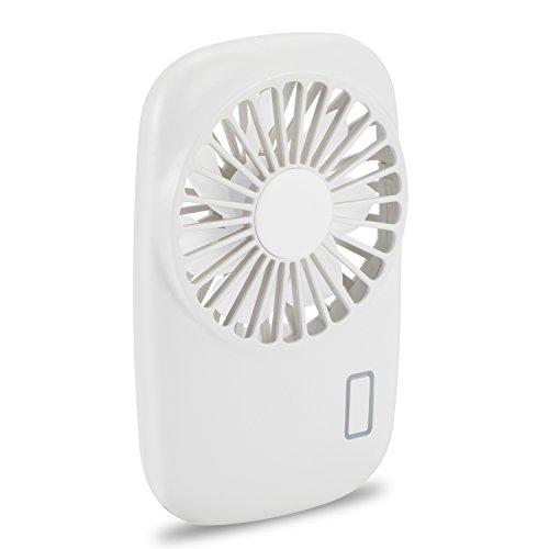 Book Cover Aluan Handheld Fan Mini Fan Powerful Small Personal Portable Fan Speed Adjustable USB Rechargeable Cooling for Kids Girls Woman Home Office Travel, White