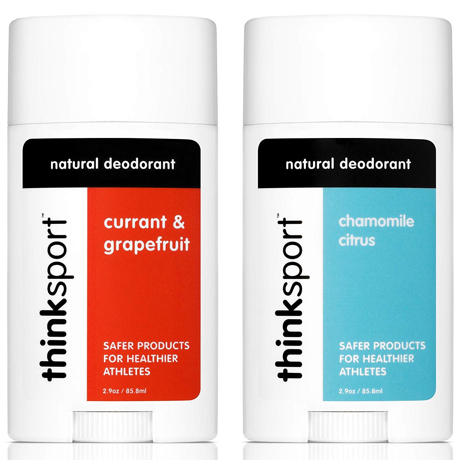Thinksport Deodorant, Citrus/Grapefruit (2.9 ounce) (2 pack)