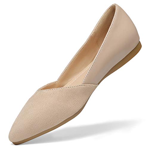 VILIYA Women's Flats Shoes Casual Fashion Pointed Toe Slip-On Comfort Multi Colors