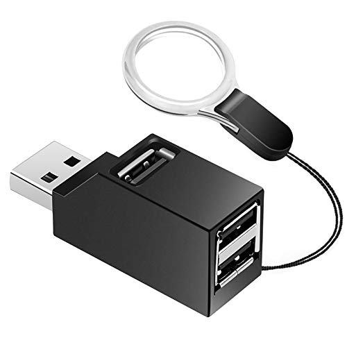 Mini USB Hub, JoyReken 3 Port Small USB Hub 2.0, USB Splitter Adapter Portable for PC, Laptop, Notebook PC, USB Flash Drives, MacBook, Mac Pro/Mini, iMac, Surface Pro, XPS and More