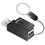 Mini USB Hub, JoyReken 3 Port Small USB Hub 2.0, USB Splitter Adapter Portable for PC, Laptop, Notebook PC, USB Flash Drives, MacBook, Mac Pro/Mini, iMac, Surface Pro, XPS and More