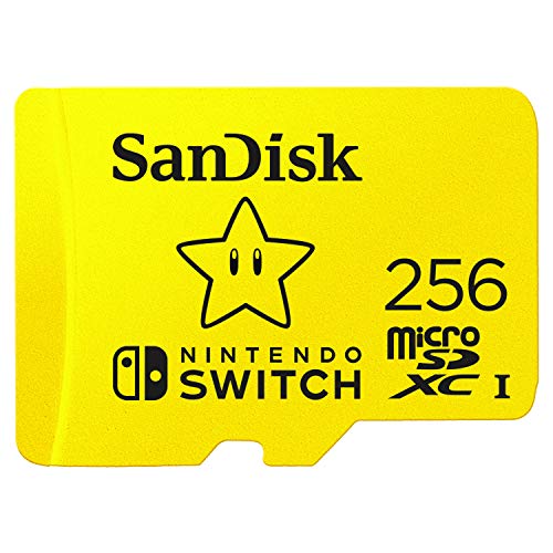 Book Cover SanDisk 256GB microSDXC Card, Licensed for Nintendo Switch - SDSQXAO-256G-GNCZN