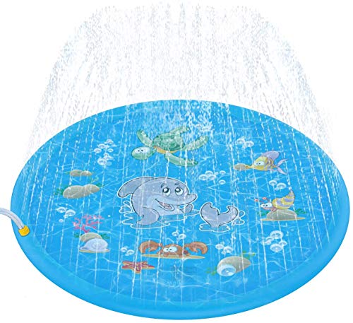 Book Cover Tobeape Sprinkler for Kids, Sprinkle & Splash Pad Play Mat, Upgraded 68