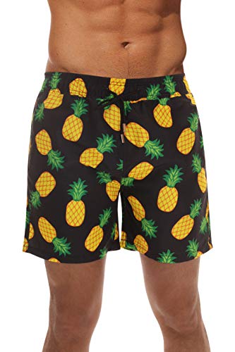 Whiskey and Oak Men’s Swimming Trunks Shorts with Pockets Quick Dry Bathing Suit
