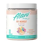 Alani Nu Pre Workout Powder Mimosa | Amino Energy Boost | Endurance Supplement | Sugar Free | 200mg Caffeine | L-Theanine, Beta-Alanine, Citrulline | 30 Servings
