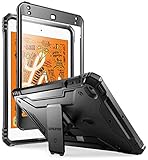 iPad Mini 5 Rugged Case with Kickstand, Built-in-Screen Protector, Revolutions, Poetic Full Body Heavy Duty Shockproof Protective, Case for Apple iPad Mini 5 (2019 Release), Black