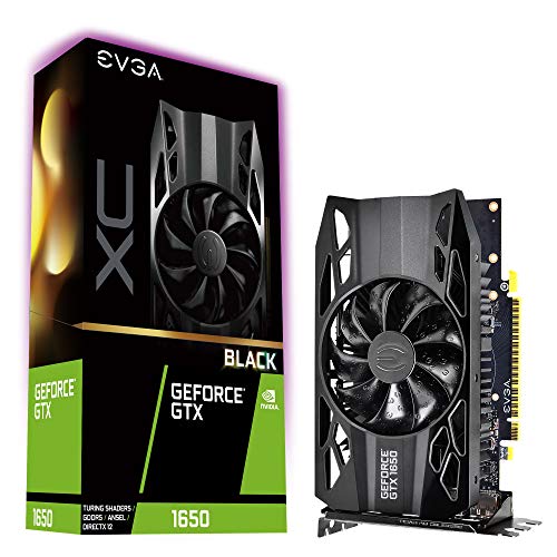 Book Cover EVGA GeForce GTX 1650 XC Black Gaming, 4GB GDDR5, 04G-P4-1151-KR