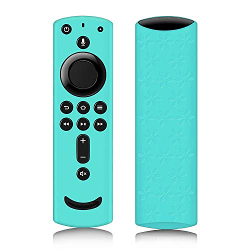 Book Cover Remote Cover for Fire TV Stick 4K, Silicone Remote case for Fire TV Cube/Fire TV(3rd Gen) Compatible with All-New 2nd Gen Alexa Voice Remote Control, Lightweight Anti-Slip Shockproof (Blue)