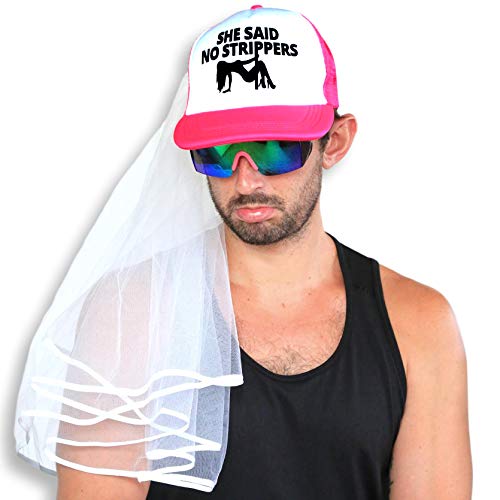 Sterling James Co. Bachelor Party Hat and Veil - Bachelor Party Ideas, Supplies, Gifts, Jokes and Favors …