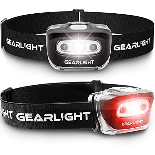 Book Cover GearLight LED Headlamp Flashlight S500 [2 Pack] - Running, Camping, and Outdoor Headlamps - Best Head Lamp with Red Safety Light for Adults and Kids