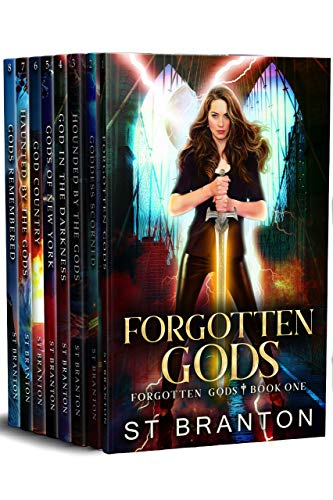 Book Cover Forgotten Gods Omnibus (Books 1-8): Forgotten Gods, Goddess Scorned, Hounded by the Gods, God in the Darkness, Gods of New York, God Country, Haunted by the Gods, Gods Remembered